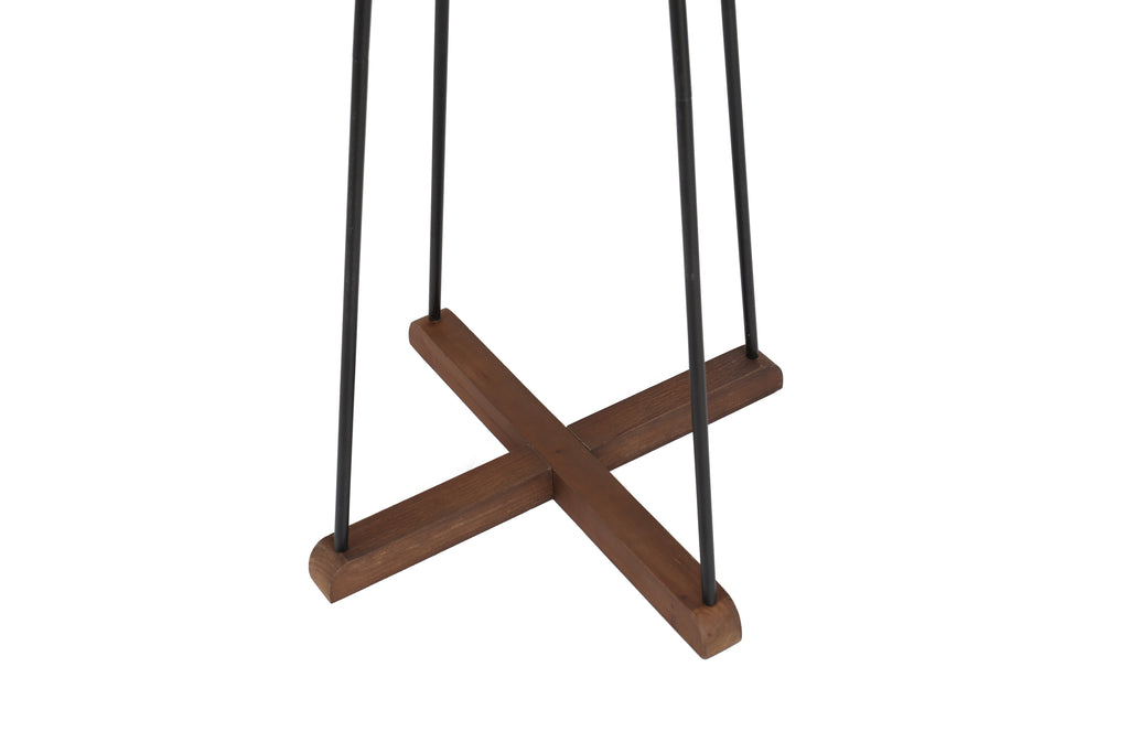 Reclaimed Wood and Metal Freestanding Coat Rack with Hooks use in bedroom, living room - Grand Goldman Shop