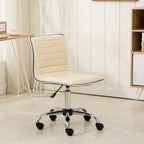 Fremo Chromel Adjustable Air Lift Office Chair, Beige - Grand Goldman