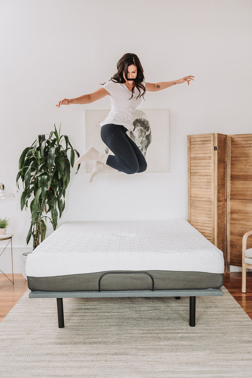 Omne Sleep 8' Gel Memory Foam Mattress Twin XL in White/Dark Gray - Grand Goldman Shop