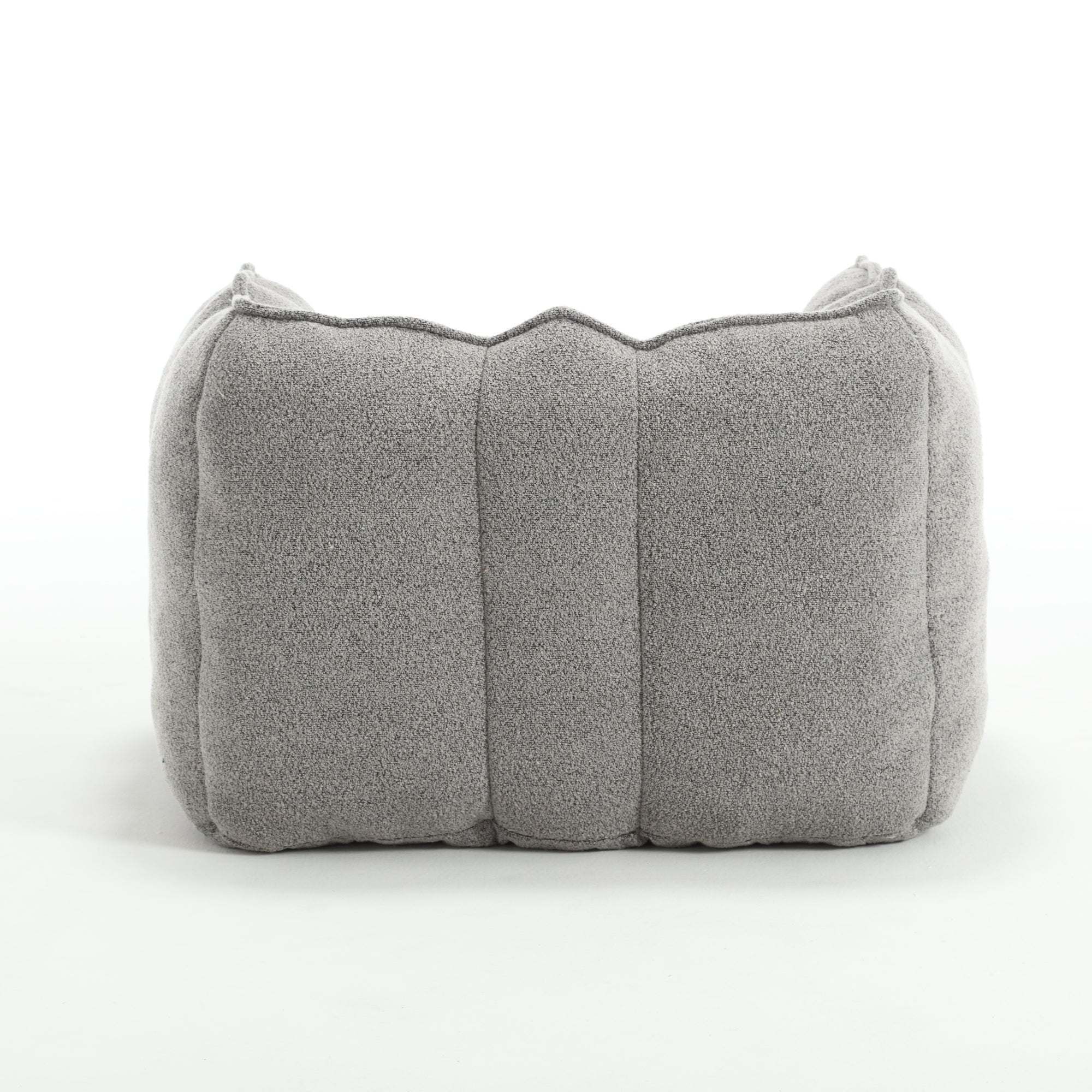Soft Chenille Bean Bag Chair with High Resilient Foam for Living Room and Bedroom, Comfortable Square Lazy Sofa with Footstool for Adults - Grand Goldman Shop