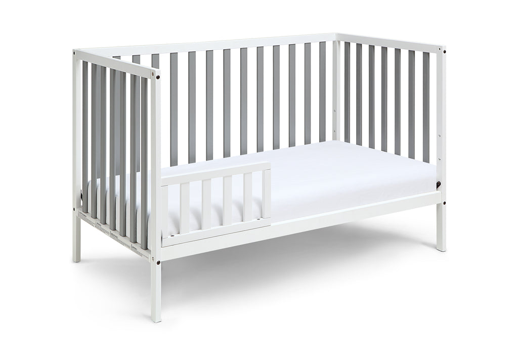 Deux Remi 3-in-1 Convertible Island Crib White/Gray | Premium Home Decor - Grand Goldman