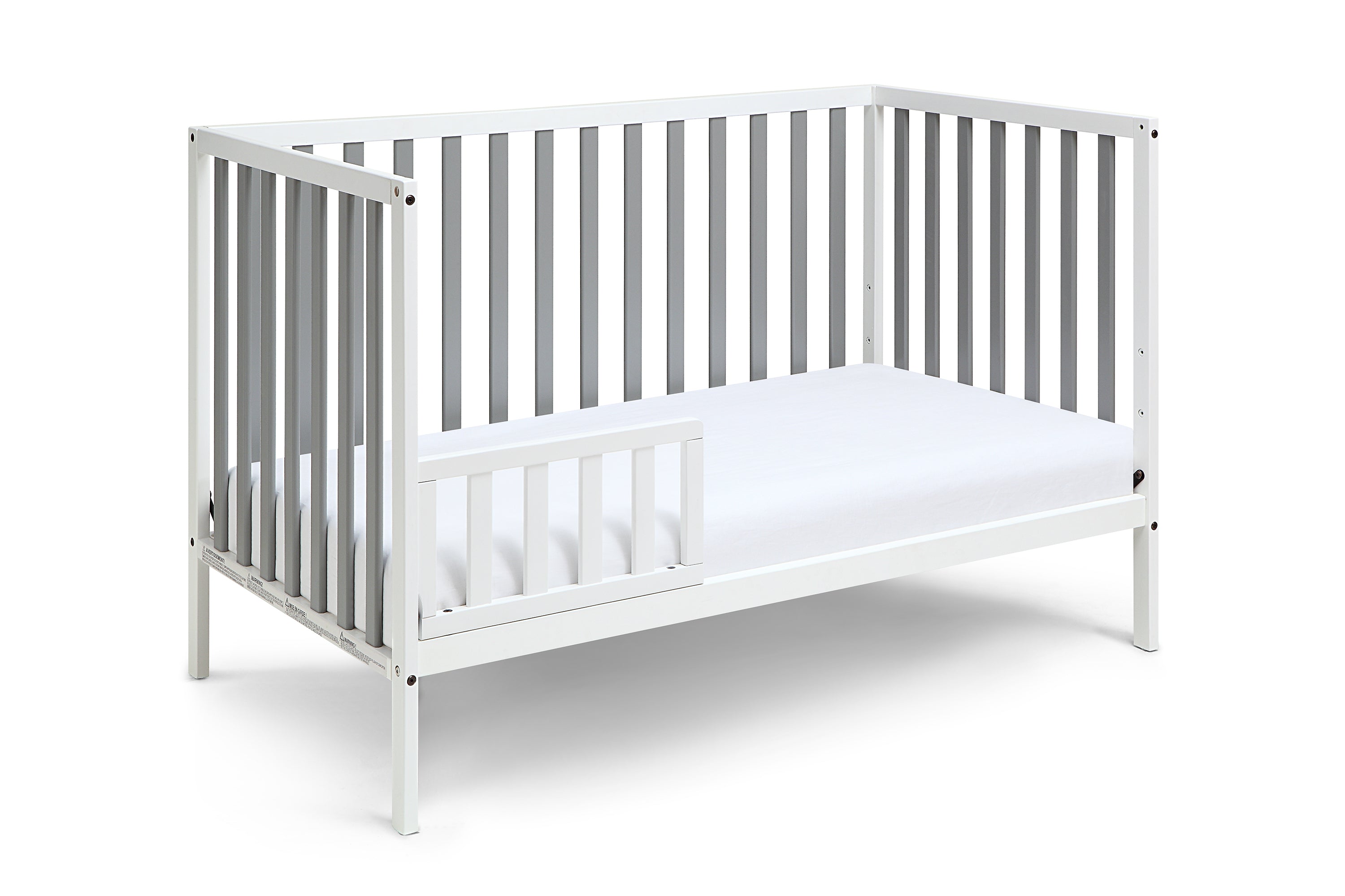 Deux Remi 3-in-1 Convertible Island Crib White/Gray | Premium Home Decor - Grand Goldman