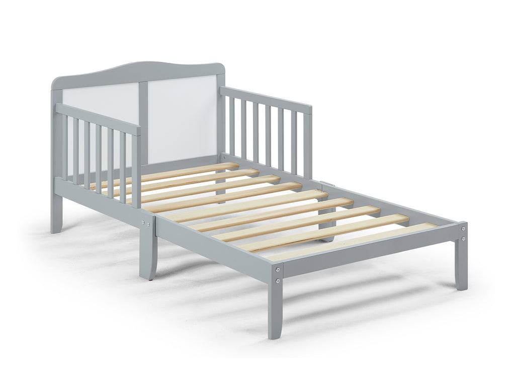 Birdie Toddler Bed Light Gray/White | Premium Home Decor - Grand Goldman