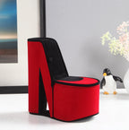 9' Tall Display Jewelry Box with Hidden Storage, High Heel Shoe Design, Red Velvet - Grand Goldman Shop