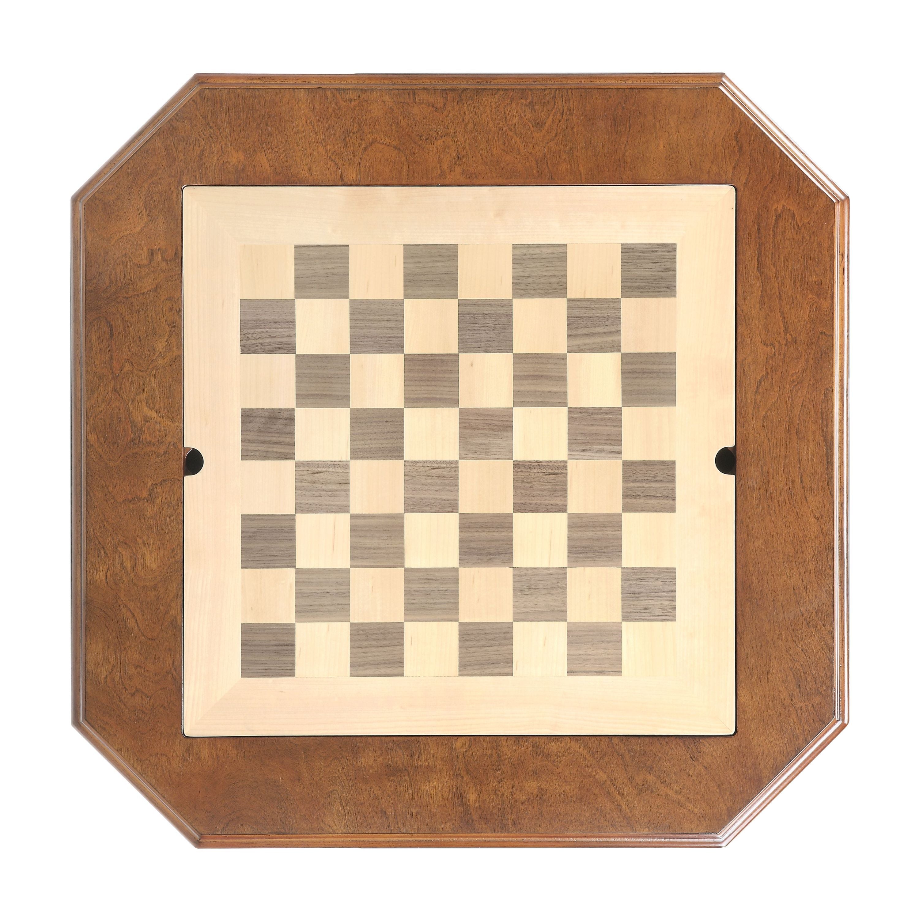 Galini Walnut Finish Game Table (Reversible Game Tray) | Premium Home Decor - Grand Goldman