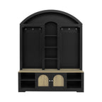 Multi-functional wardrobe/entrance wardrobe, equipped with shoe racks, clothes hangers and hooks. Wardrobe - A wardrobe is made of sturdy medium-density fiberboard with modern design and practical sto - Grand Goldman Shop