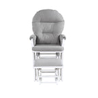 Madison Glider & Ottoman White/Oyster | Premium Home Decor - Grand Goldman