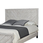 DENVER Modern Queen 4-Piece Bedroom Set with Bed, Dresser, Mirror and Nightstand, Natural Finish, Contemporary Storage Furniture Set - Grand Goldman Shop