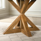 Windvale Cross-Buck Base Dining Table - Grand Goldman Shop