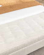 Storage Bench with Storage Bench for Bedroom End of Bed Bench Foot of Bed Bench Entryway Bench Storage Ottoman Bench 43.7' W x 18.1' D Off White Bench - Grand Goldman Shop