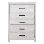 DENVER Modern Full 5PC Bedroom Set Made with Wood in Natural Finish, Full Size Bed & Storage Furniture - Grand Goldman Shop