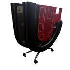 INO Design 94' Fodable Poker Table with Dealer Spot for 10 players, Red - Grand Goldman