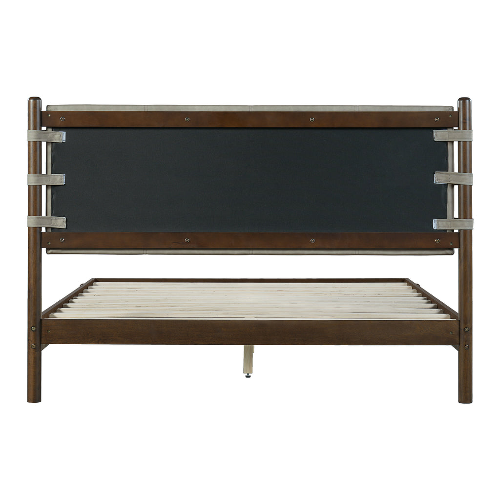 Modern Queen Bed Frame Set with 2 Nightstands, Light Gray Wood Platform Bed with Headboard and Matching Bedside Tables for Bedroom - Grand Goldman Shop