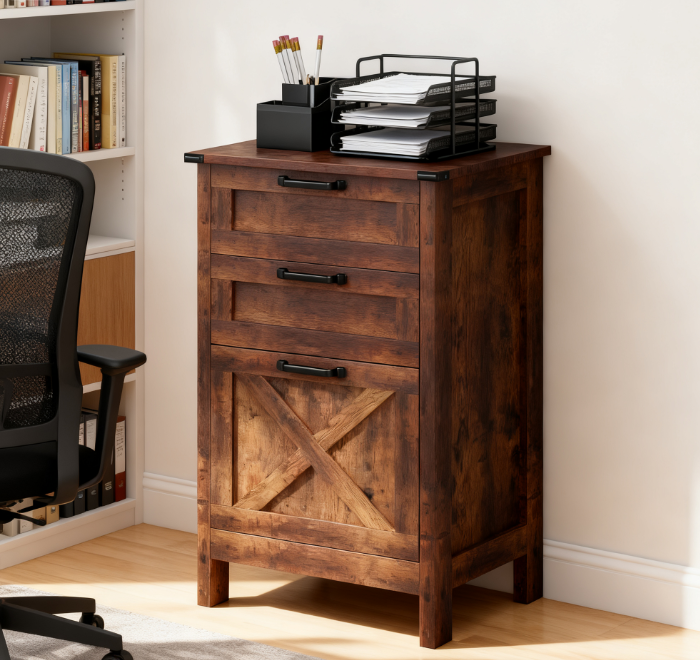 Office Storage Cabinet,Vertical File Cabinet with 3 Drawers,For Home and Office | Premium Home Decor - Grand Goldman