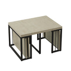 23.62'- 118'Modern Extendable Dining Table,Seats 2-10 People,,Space-Saving Wood Dining Table for Kitchen/Dining Room/Living Room,Perfect for Family Gatherings/Parties(Ancient White) - Grand Goldman Shop