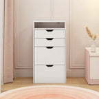 Dressing Table and Stool, 3-in-1 Multifunctional Dressing Table Set, Featuring Three-color Lighting Modes, HD Mirror, Two Sliding Drawers, and a Hidden Storage Stool - Grand Goldman Shop