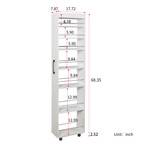 7 Tier multi-functional pull-out multi-tier storage Single-sided open shelf for Kitchen, Living Room & Narrow Spaces - Grand Goldman Shop