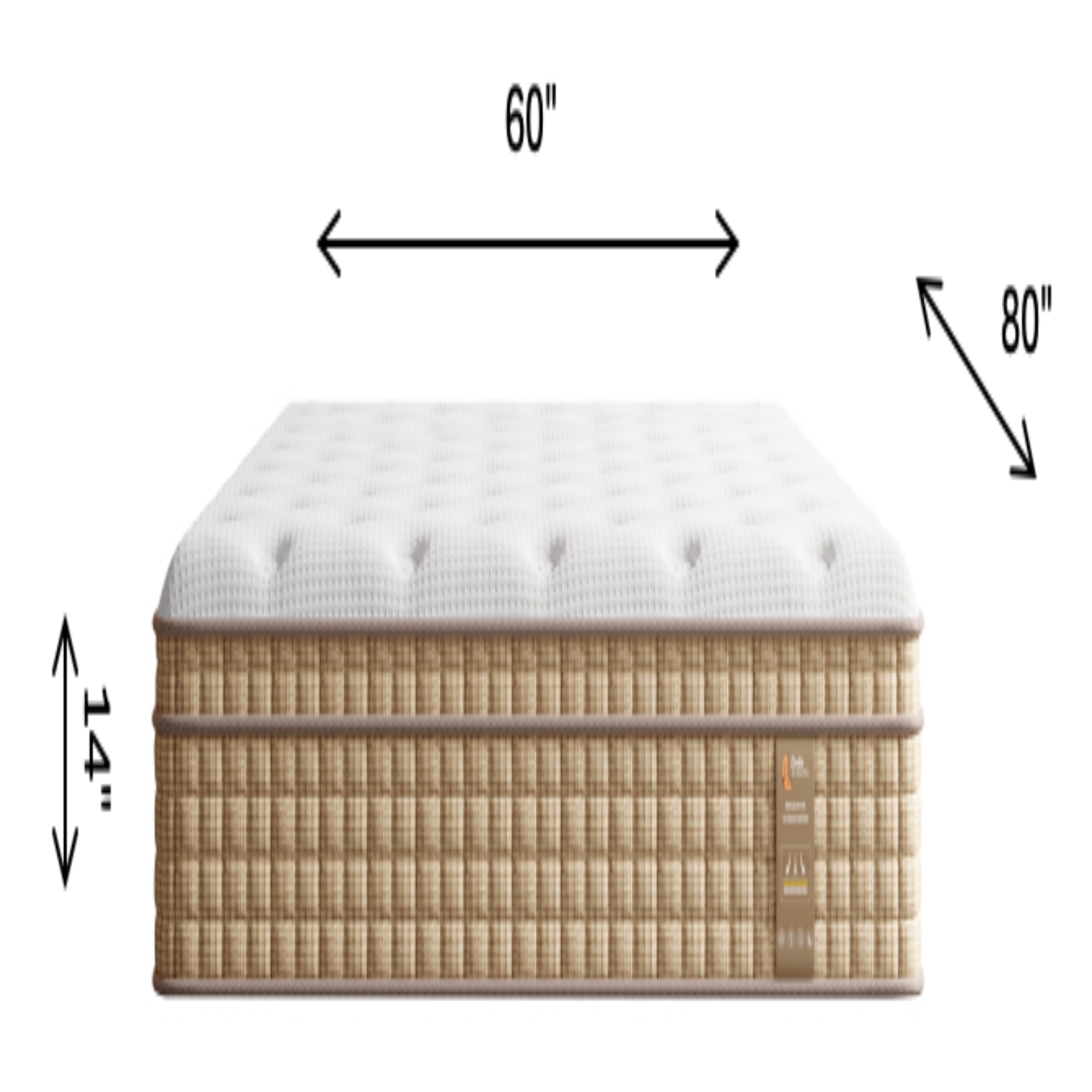 14' Queen Hybrid Mattress with Innersprings & Gel Memory Foam - Grand Goldman Shop