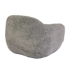 Giant Bean Bag Chair for Adults, Spacious Memory Foam Bean Bag Sofa with Armrests in Light Gray Teddy Fabric, Comfy Seating for Living Room or Bedroom - Grand Goldman Shop