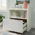 Lateral File with Cubbyhole Storage, White finish | Premium Home Decor - Grand Goldman