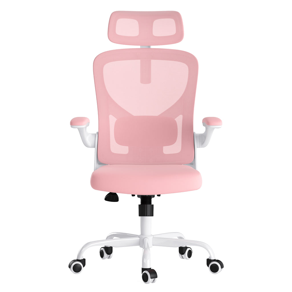 Ergonomic Office Chair, Home Office Desk Chair with Headrest, High Back Computer Chair with Armrests and Adjustable Lumbar Su