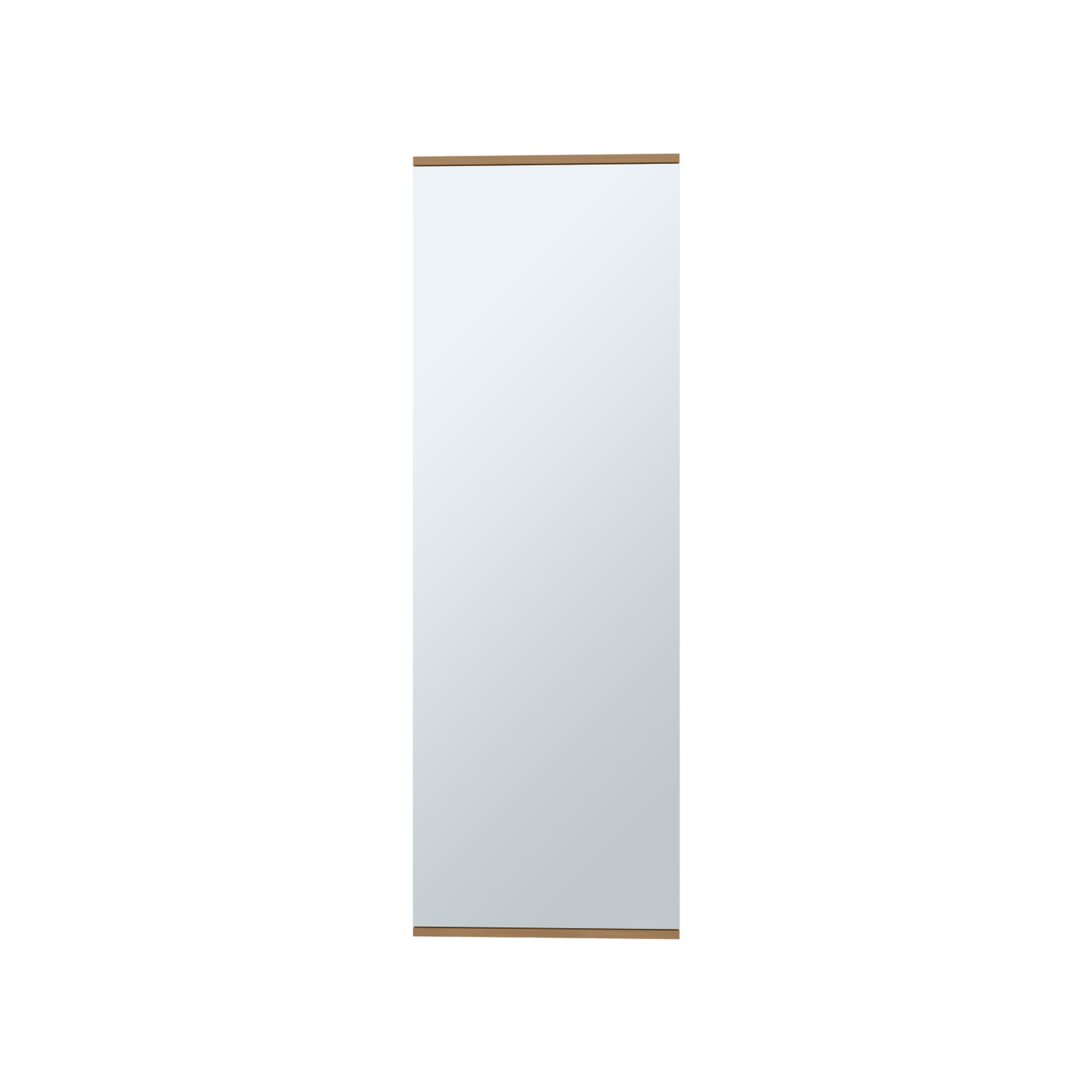 Leto Wall Mounted Shoe Rack With Mirror, Single Door, Capacity For Ten Shoes Natural Oak - Grand Goldman Shop