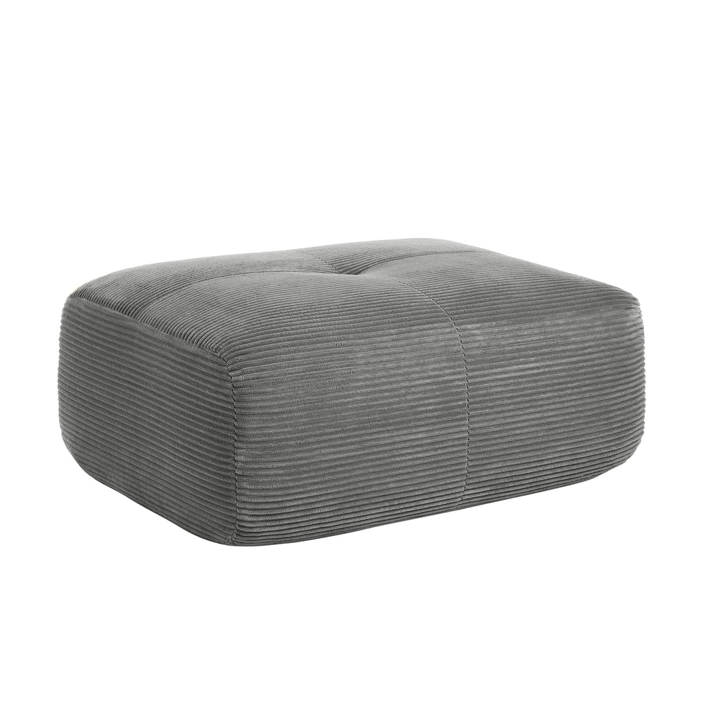 Hamlet LSF&RSF Corner Sofa W/Pillows Corduroy- Grey - Grand Goldman Shop