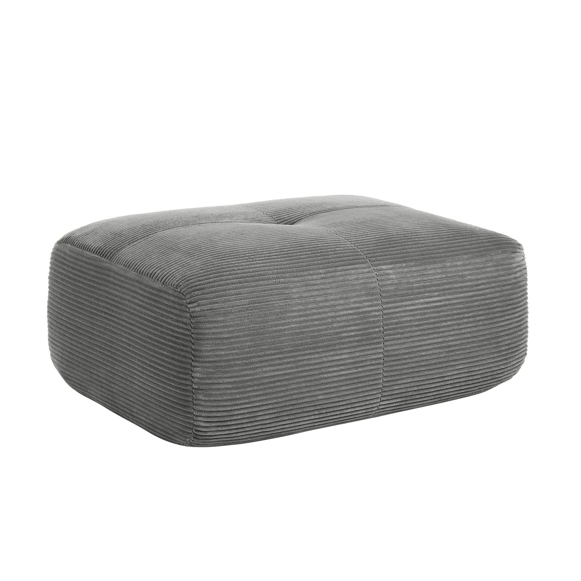 Hamlet LSF&RSF Corner Sofa W/Pillows Corduroy- Grey - Grand Goldman Shop
