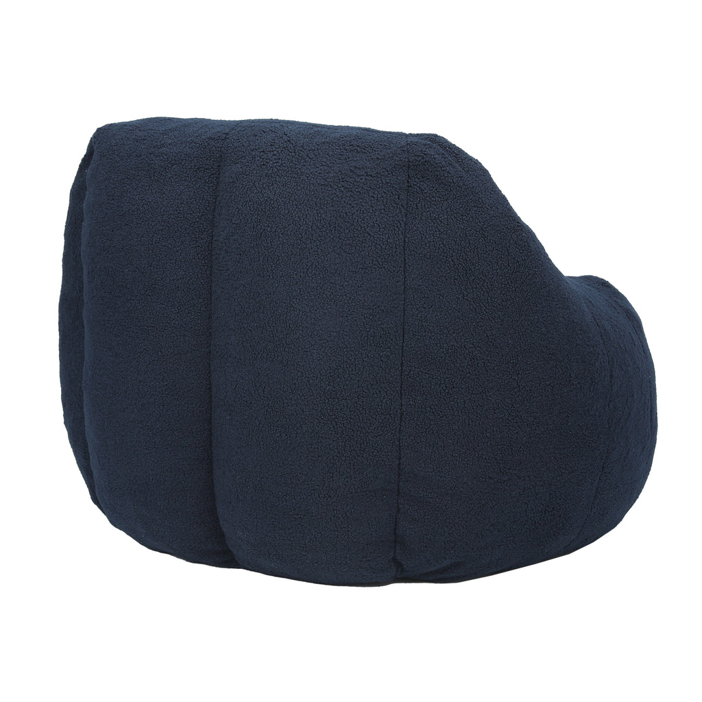 Comfy Bean Bag Chair with Memory Foam Filler – Tufted Soft Stuffed Bean Bag Sofa for Dorm, Apartment, or Living Room – Dark Blue - Grand Goldman Shop