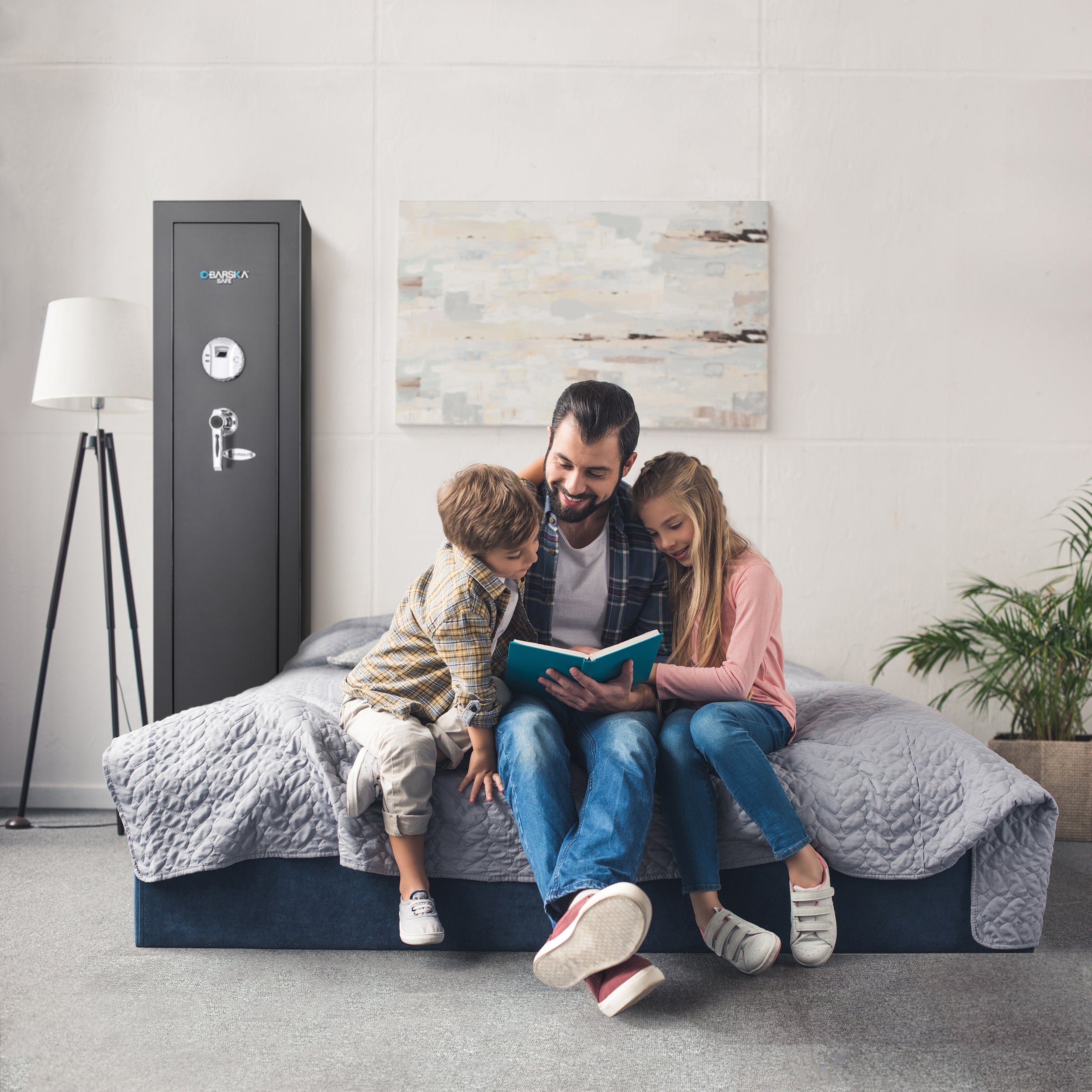 5.51 CUBIC FT TALL BIOMETRIC RIFLE SAFE | Premium Home Decor - Grand Goldman