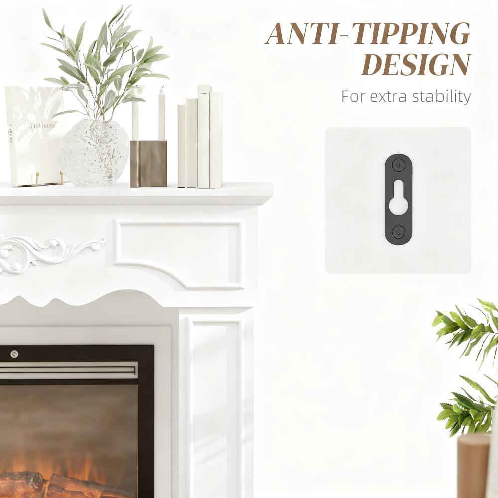Fireplace Mantel, Freestanding Fireplace Surround with Leg for Electric Fireplaces - Grand Goldman Shop