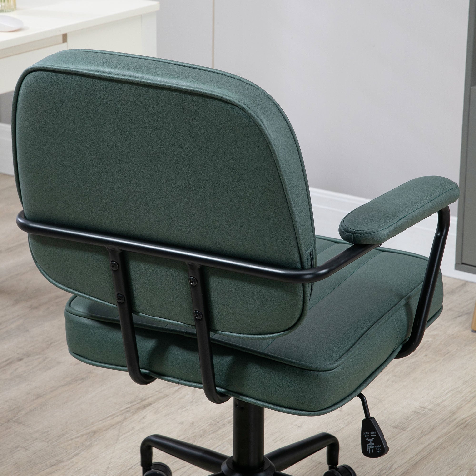Vinsetto Home Office Chair with Adjustable Height and Tilt, Green | Premium Home Decor - Grand Goldman