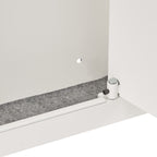 0.83 sq.ft Wall Safe, 3-Tier Hidden Wall Safe with Password, Key & Turning Knob, Q235 Cold-Rolled Steel In-Wall Box with Adju