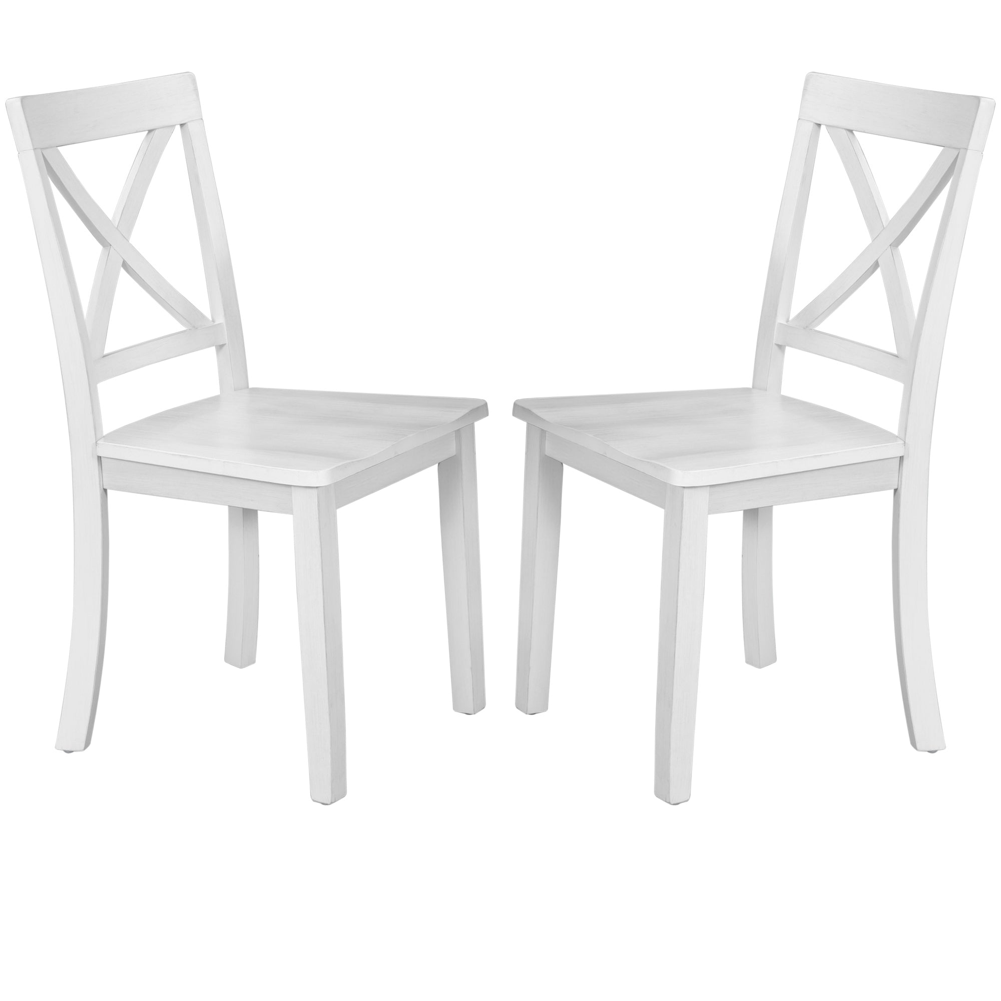 Orisfur. 5 Pieces Dining Table and Chairs Set for 4 Persons, Kitchen Room Solid Wood Table with 4 Chairs - Grand Goldman Shop