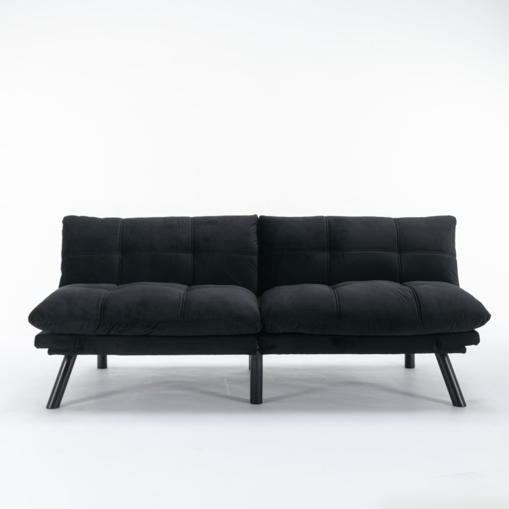 Black Convertible Folding Modern sofa Bed - Grand Goldman Shop