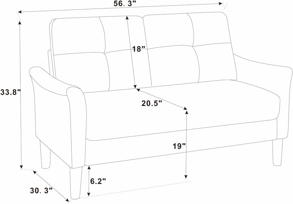 Tufted Loveseat - Grand Goldman Shop
