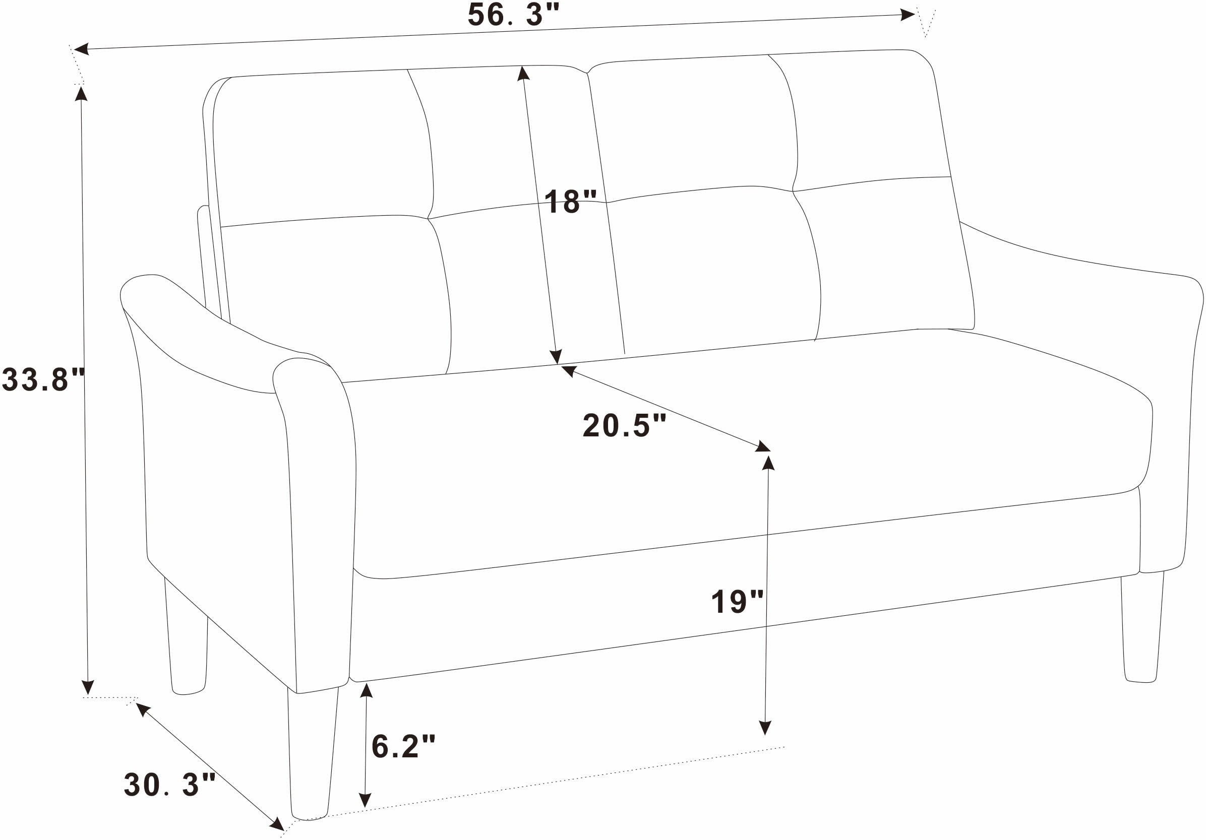 Tufted Loveseat - Grand Goldman Shop