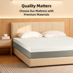 10-Inch Premium FULL Mattress - Premium 4-Layer Foam Sofa & Mattress - Japanese Design & Manufacturing, Ultra-Breathable, Eco-Friendly, Antimicrobial, Ergonomic Zoned Support, CertiPUR-US & OEKO-TEX - Grand Goldman Shop