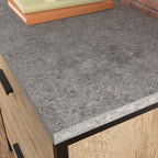 Lateral File with Large Drawers, Brown finish - Grand Goldman