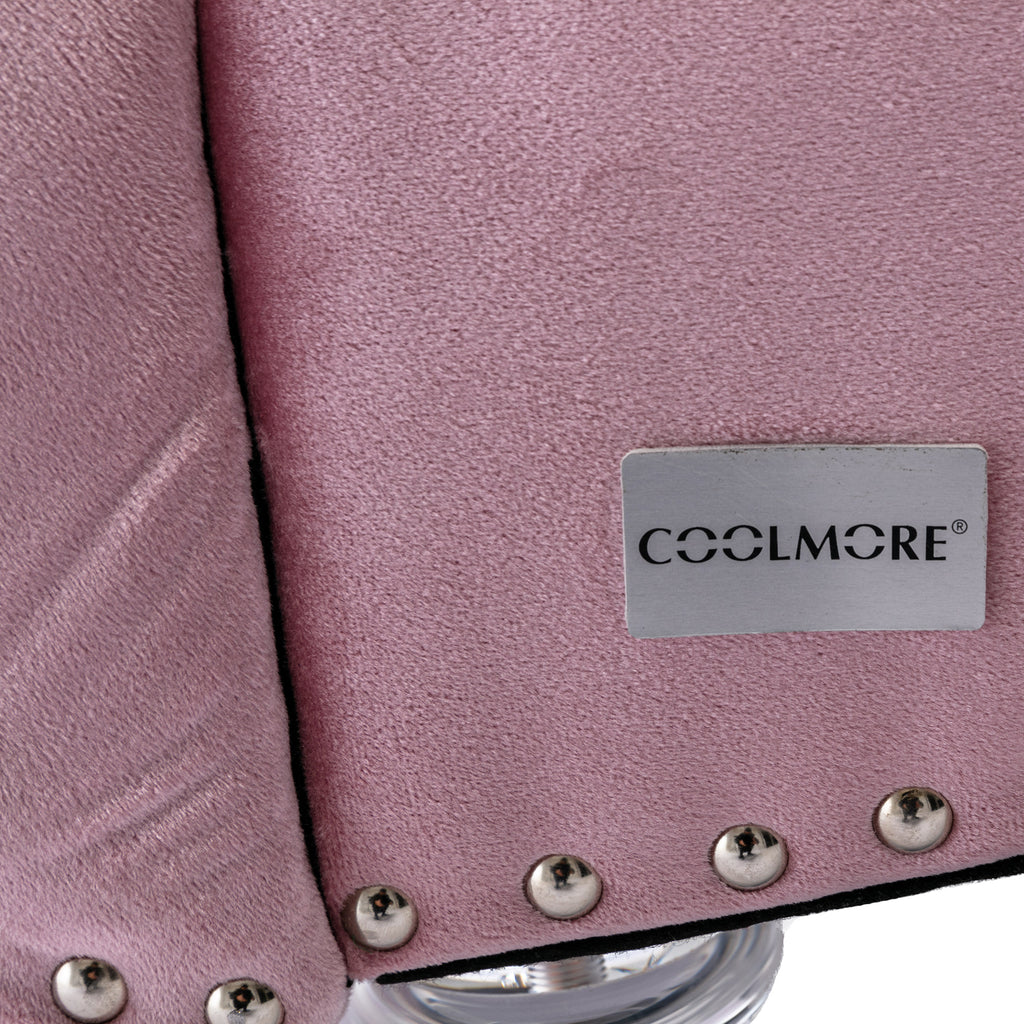 Velvet Chaise Lounge Indoor, Button-Tufted Upholstered Chaise Lounge Chair with Pillow in Pink Velvet, Comfortable Seating for Bedroom Living Room Office - Grand Goldman Shop