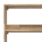 Hunter Tall Bookcase in Natural Finish with Black Metal Legs, Solid Mango Wood, 14D x 24W x 64H inches - Grand Goldman
