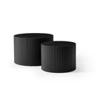 Nesting Table Set of 2, MDF Coffee Table set for Living Room/Leisure Area,Black(Same Sku:W876P252128) - Grand Goldman Shop