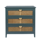3 Drawer Cabinet, Natural rattan, American Furniture, Suitable for bedroom, living room, study - Grand Goldman Shop