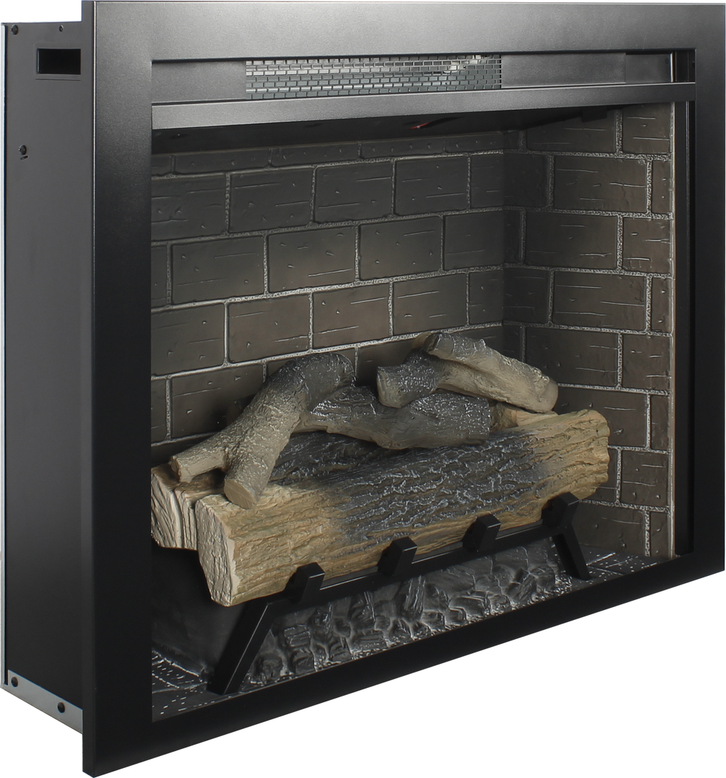 28 inch Infrared Electric Fireplace Insert, Touch Panel Home Decor Heater, Smokeless Firebox With fixed Trim Kit.With Crackling Sound - Grand Goldman Shop