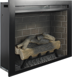 28 inch Infrared Electric Fireplace Insert, Touch Panel Home Decor Heater, Smokeless Firebox With fixed Trim Kit.With Crackling Sound - Grand Goldman Shop
