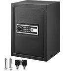 Safe Box, 2.1 CU.FT Fingerprint Safe Box for Money w/ 2 Keys & Digital Keypad, Q235 Steel Safe Box for Storing Cash, Jewelry,