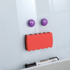 Removable Adjustable Height Tempered Glass Whiteboard, Magnetic Dry Erase Whiteboard, 36' x 24', Home School Supplies or Home Office Decor Includes 2 Magnets 2 Markers 1 Eraser - Grand Goldman Shop