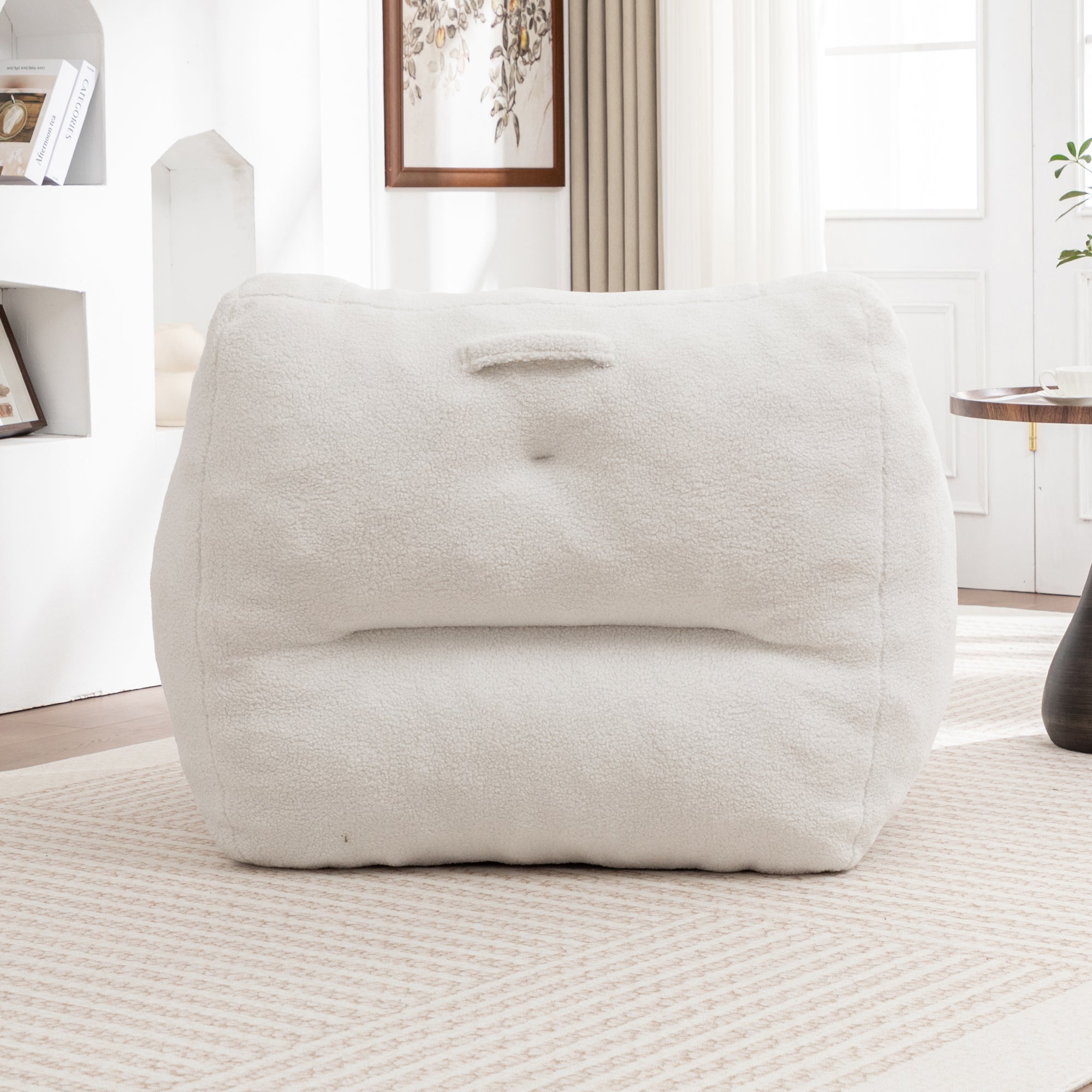 Bean Bag Chair, Bean Bag Sofa Chair with Armrests Stuffed High-Density Foam, Lazy Sofa Comfy Chairs BeanBag Chair for Adults in Living Room,Bedroom Reading - Grand Goldman Shop