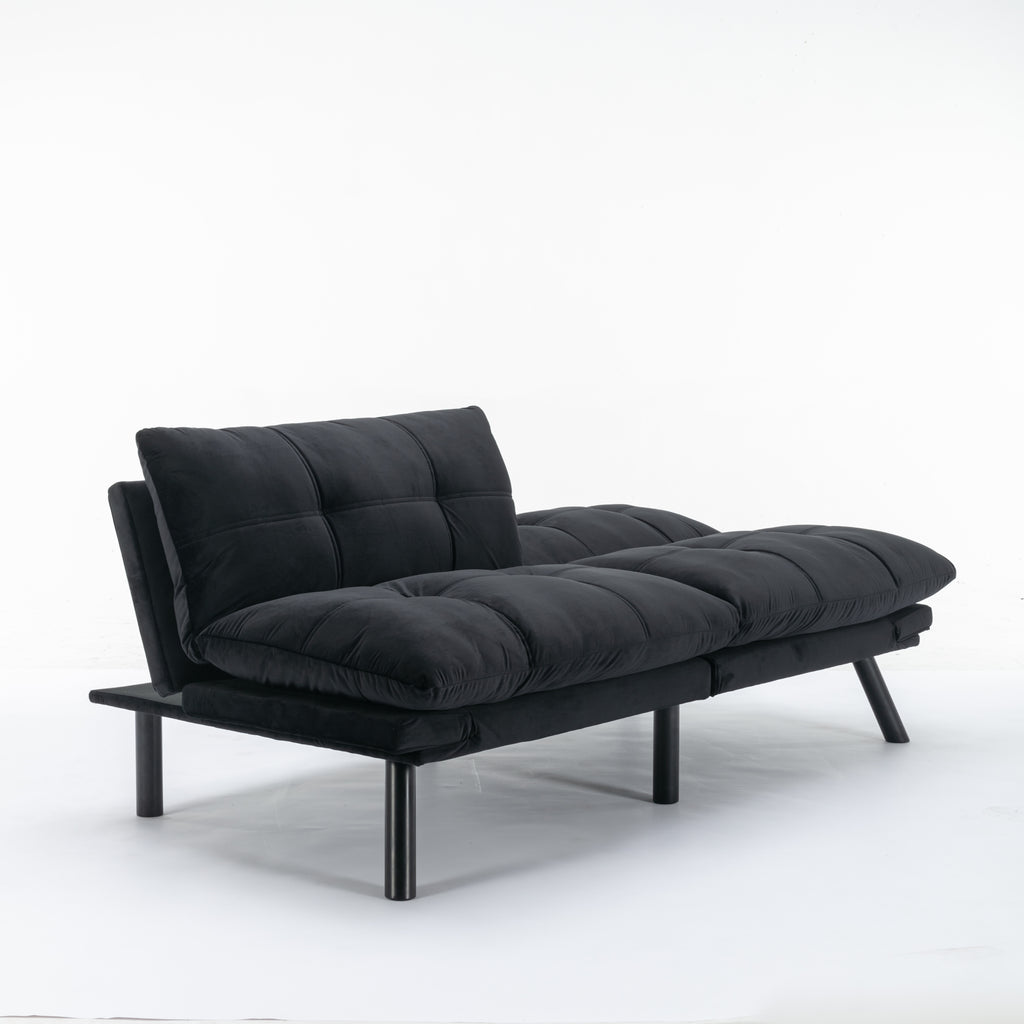 Black Convertible Folding Modern sofa Bed - Grand Goldman Shop