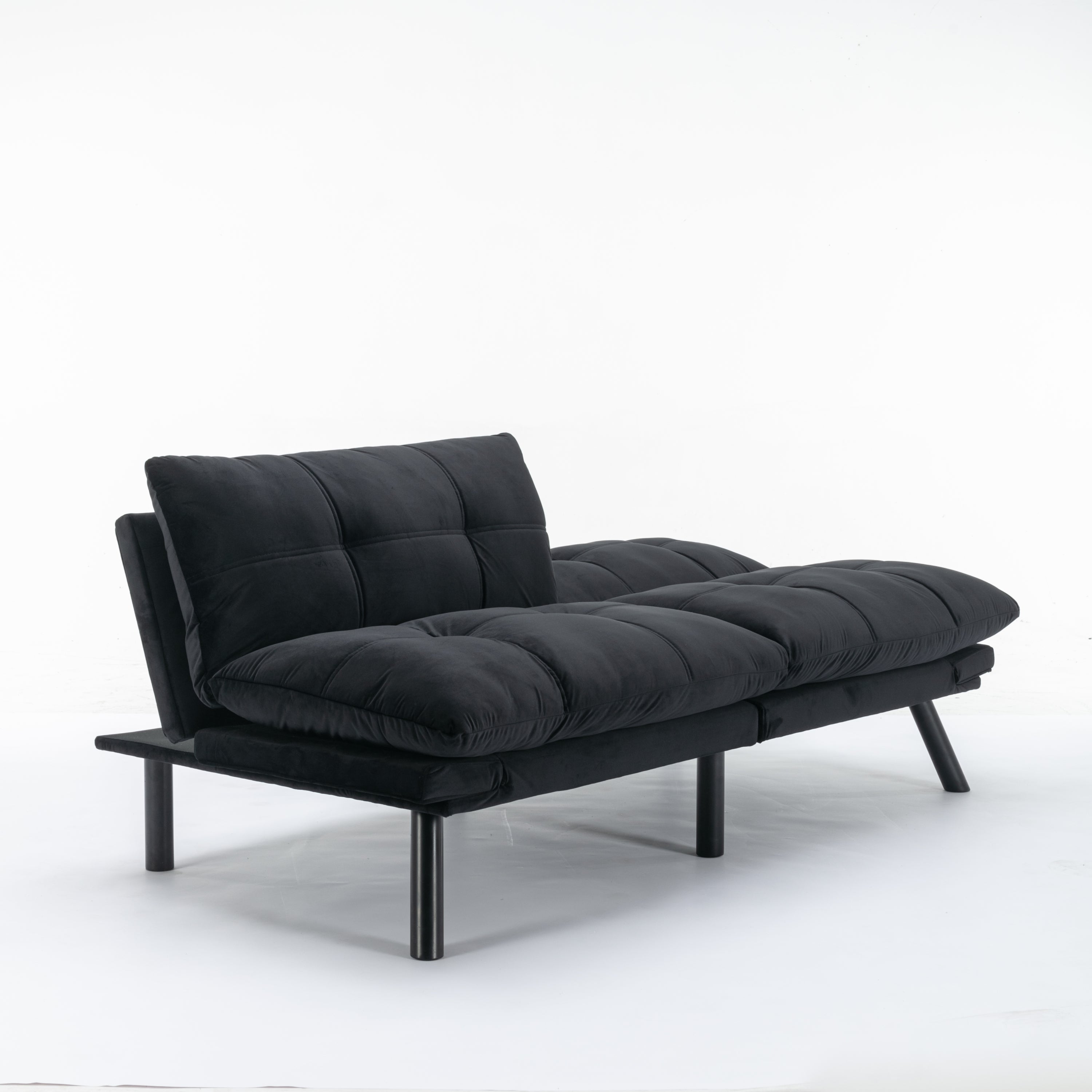Black Convertible Folding Modern sofa Bed - Grand Goldman Shop